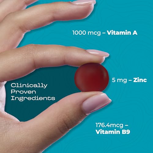 Image of Nutriburst Health & Vitality Gummies with Multi Vitamins A, B, C, D, E & Biotin | No-Added Sugar| Mixed Berry Flavor | 100% Vegetarian | 10 Gummies