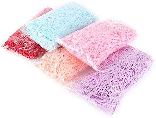 5 Colors Shredded Paper Confetti Used for Gift Packaging, Box Filler, Basket Filler, Christmas Decorative Packing (100 Grams Each [500 Grams])-image-10