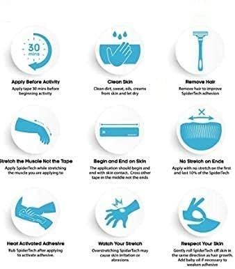 VANSHORA Kinesiology Sports Tape Waterproof | Elastic Muscle Support Tape for Pain Relief Joint Support Physiotherapy | Latex Free Kinetic Tape for Knee Elbow Shoulder 1