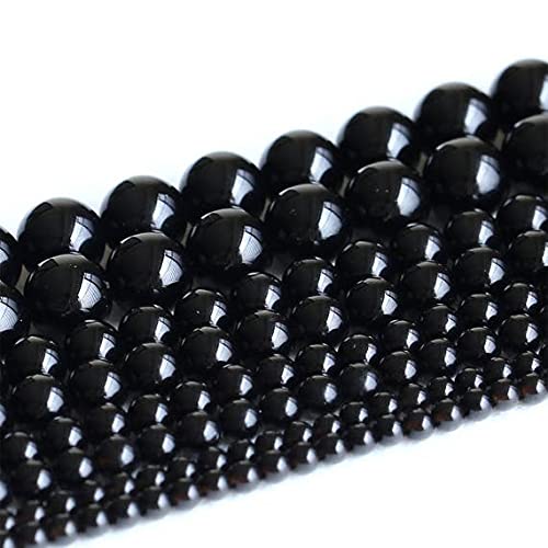 Quartz noir morion naturel 4mm LKBEADS fil de perles haut de gamme