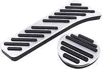 Pedalkappen Pedalabdeckung Pedalsatz Fußpedal Bremspedal Gaspedal Bremse Pedale Abdeckung Pedalauflage Automatikgetriebe Edelstahl Pedal für Fortwo 451 bis 2015