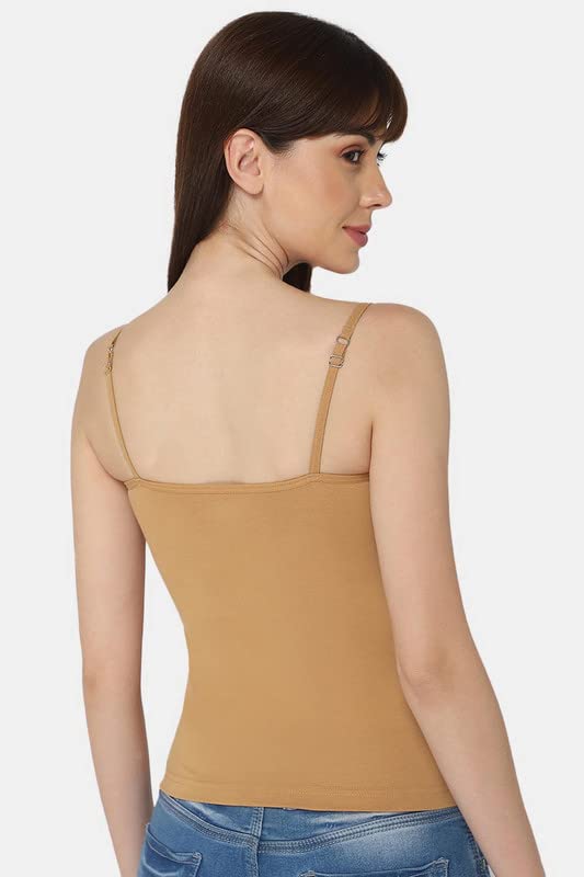 Image of INTIMACY LINGERIE Women's Cotton Lycra Stretch Camisole /Spaghetti with Adjustable Straps Combo Pack