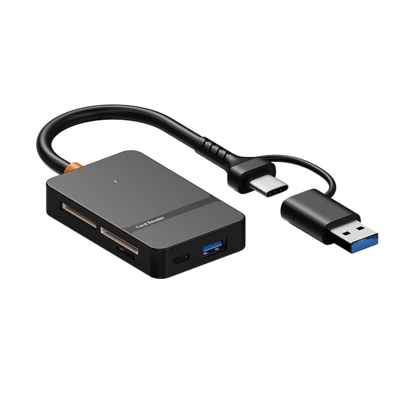 USB Type C & USB 3.0 8-in-1 Multi Card Reader for SD, TF, MS, CF, SDHC & SDXC Cards | Compatible with Laptop, Smartphone & Camera-image-40