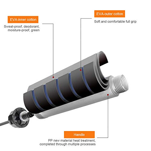 Corda de salto livre de rolamento em ângulo T Corda de fio de aço de exercício de salto ajustável pa