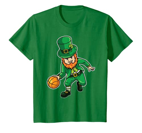 Kids Basketball St Patricks Day Shirt, Lucky Basketball Tee T-Shirt