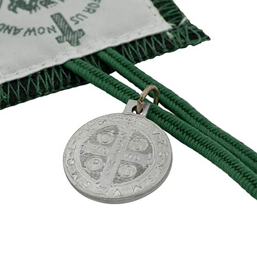 Green Scapular with Saint Benedict Medal | Immaculate Heart of Mary | for Cures, Healing, and Conversions | Great Catholic Gift3