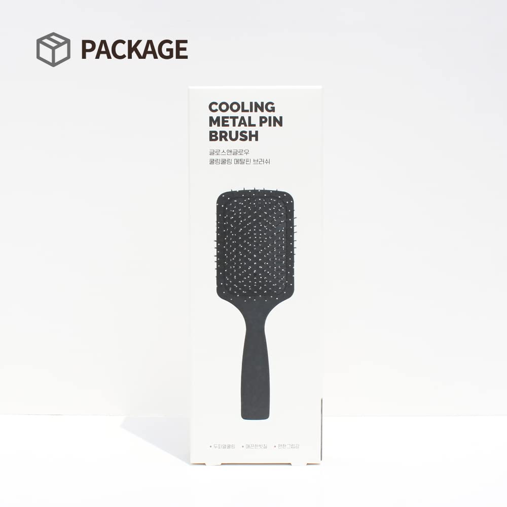 Cepillo de pelo de cerdas metálicas de alta calidad con cojín, masajeador y desenredante del cuero cabelludo para todo tipo de cabello, mango ergonómico, puntas redondas suaves, ideal para el cuidado
