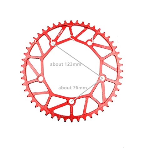 Plateau 50T rouge ultra léger 84g LITEPRO, l'upgrade haut de gamme Brompton