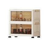 Optimisez vos solutions de rangement avec nos bacs de rangement empilables en plastique. Fabriquées en polypropylène robuste, ces bacs sont robustes et inodores. Doté de quatre roues faciles à glisser (une étagère à chaussures sans roues) pour un mouvement sans effort pendant le nettoyage. Le design empilable permet un rangement serré, et ils se replient facilement à plat lorsque vous ne vous en servez pas, économisant de l'espace précieux. Parfait pour décorer votre maison