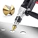 Knoweasy Titanium Step Drill Bit - 10 Step Sizes, High-Speed Steel 1/4 to 1-3/8 Inch - Perfect for Drilling Multiple Hole Sizes