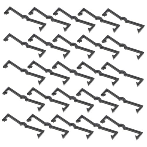 Garneck 50 piezas Clips para Ganchos de Tablero Perforado Accesorios Portátiles de Plástico Duradero para Fijar y Organizar Ganchos Paneles Perforados Fácil Instalación sin Herramientas