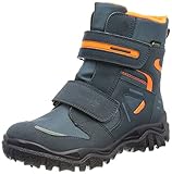 Wechselbare Einlagesohle Superfit Jungen HUSKY warm gefütterte Gore-Tex Schneestiefel, BLAU/ORANGE 8010, 36 EU
