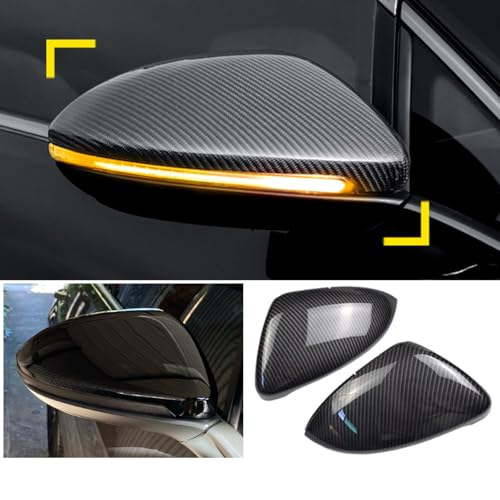 Capuchon de rétroviseur Golf 7 GTI look carbone premium pour aile latérale MK7 - 3
