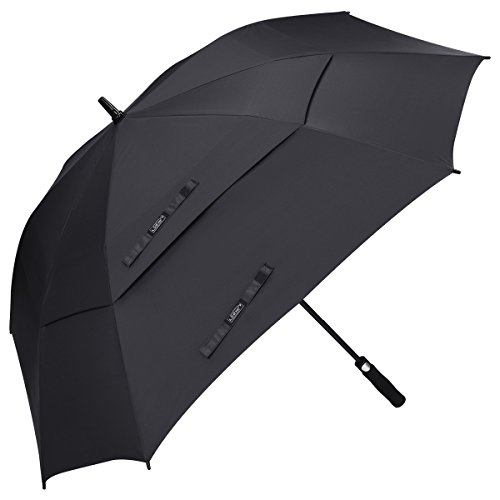 G4Free Extra Large Golf Umbrella 62/68 Inch Vented Square Umbrella Windproof Auto Open Double Canopy Oversized Stick Umbrella #TOP7