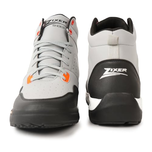 Image of Zixer Woodlend Bike Riding Tracking Stylish Jungle High Ankle Boots For Boys High Tops For Men