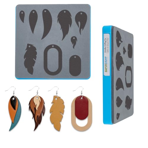 Matrices de découpe compatibles machines 15cm pour plumes en cuir