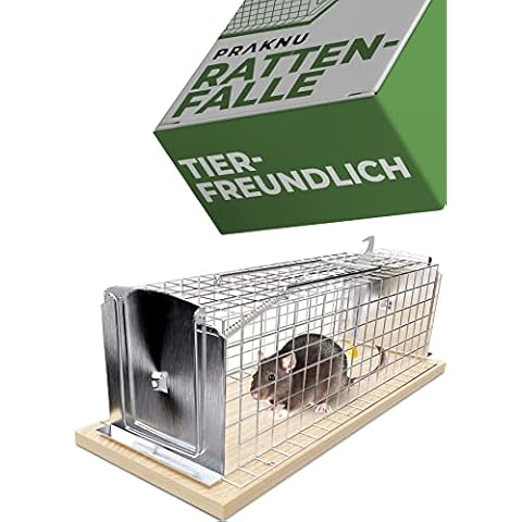 2 Stück Rattenfalle Lebendfalle 30cm Groß - Effektiv und Robust - für Wühlmause und Ratten Cover