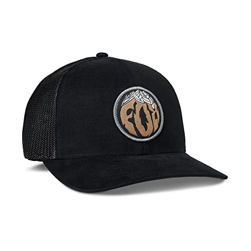 Gorra Fox Turnouts de malla transpirable y ajuste Flexfit negro para hombre