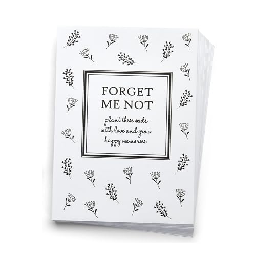 Enveloppes funéraires Forget Me Not papier kraft pour graines de deuil