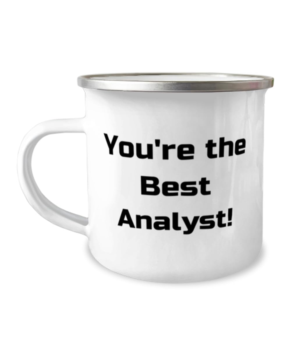 Brilliant Analyst Gifts, You're the Best Analyst!, Unique 12oz Camper Mug For Men Women, From Boss, Unique analyst gifts, Inexpensive analyst gifts, Affordable analyst gifts, Gifts for analysts, Gift
