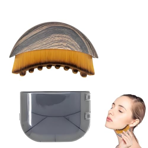 1 unidad de cepillo facial para contorno linfático, masajeador de drenaje linfático, modelador de mentón y mandíbula, cepillo facial para cepillado en seco que mejora la circulación, diseño ergonómico