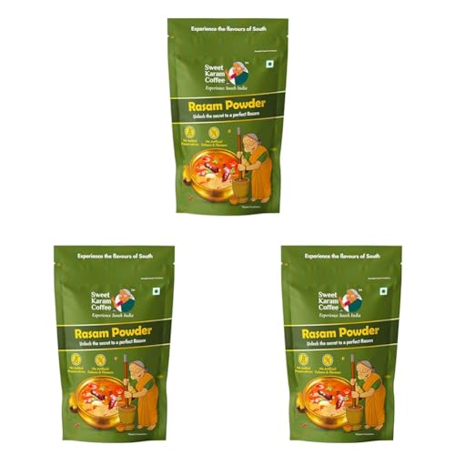 Image of Sweet Karam Coffee Rasam Powder (Rasam Podi) - 180g | Authentic South Indian Spice Blend | Aromatic & Flavorful | Homemade Recipe | No Preservatives | Perfect for Traditional Rasam Preparation