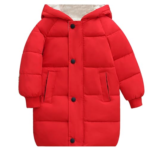 Kids Winter Coat Boys Girls Long Lightweight Hooded Puffer Jacket Thicken Warm Padded Down Coat Light Vest for Kids Girl