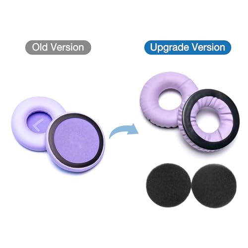 Image of Rainbow Color Ear Pads Headband Cushion Kits Compatible with Sennheiser HD25 HD250BT HD25-ll HD25S Il HMD25 Headphone Foam Covers (Purple LR Sets)