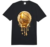 Gold Dripping Basketball Trendy Urban Respect The Drip Comfort Colors Adult Heavyweight T-Shirt