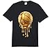 Gold Dripping Basketball Trendy Urban Respect The Drip Comfort Colors Adult Heavyweight T-Shirt