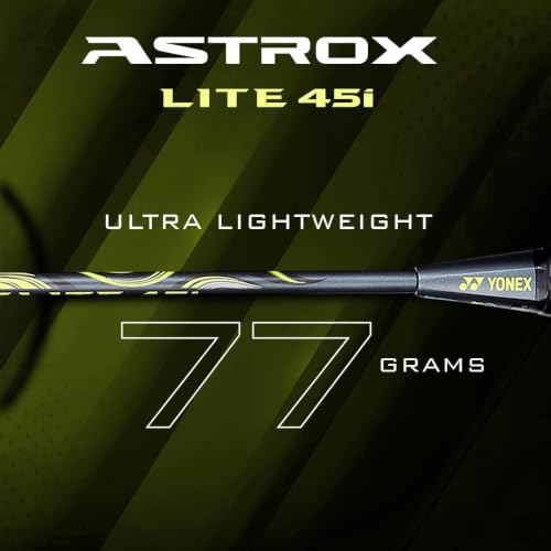 Image of Yonex Astrox Lite 45i Strung Badminton Racquet | Lightweight Graphite Frame | Head Heavy Balance for Power | Ideal for Beginner and Intermediate Players (Dark Gray)