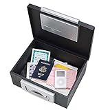STEELMASTER Electronic Cash Box, 12-7/8 x 11-1/8 x 6-1/4, Combination Lock, Black (22104)