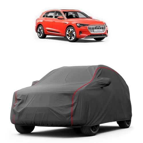 Image of Heavy-Duty Car Cover for Compatible with Audi E Tron (2023 to 2025 All Models) Deluxe Car Protection Cover - Waterproof & UV-Resistant All-Season Exterior Protection
