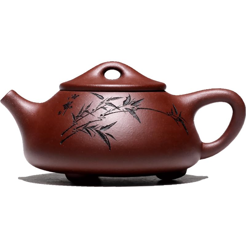Tetera de cerámica artesanal morada 230ml miniatura 1