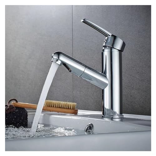 Robinet mitigeur de lavabo extractible fini les éclaboussures dans la salle de bains