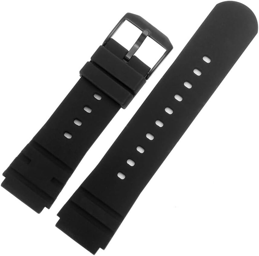 Silicone Black Waterproof Needle Bucket Watchbands Fit For Luminox 3901 3001.bo 3000 Series With