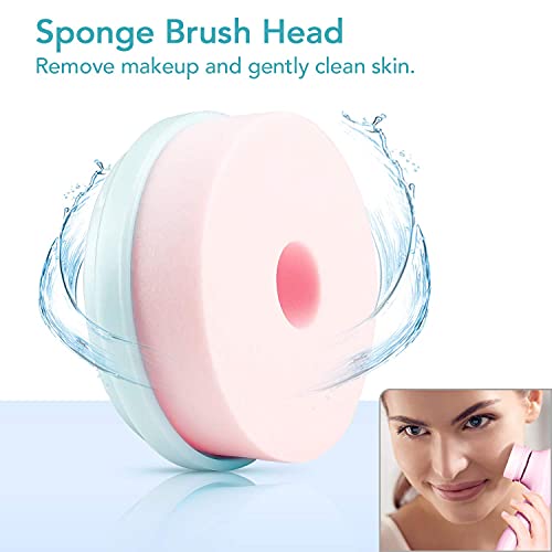 Replacement Facial Cleansing Brush Head, Compatible With Various Electric Face Brushes Assembled Through A Central Hexagonal Column,Pack Of 3 #TOP3