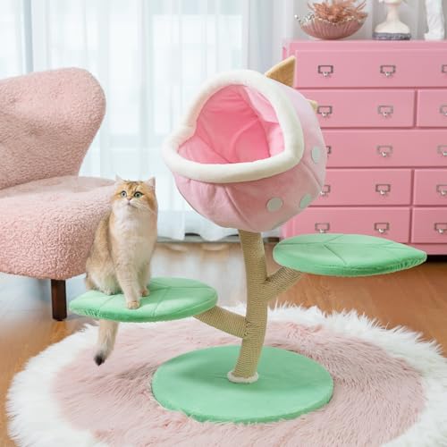 Árbol para Gatos Moderno Forma Flor 32 Pulgadas miniatura 4