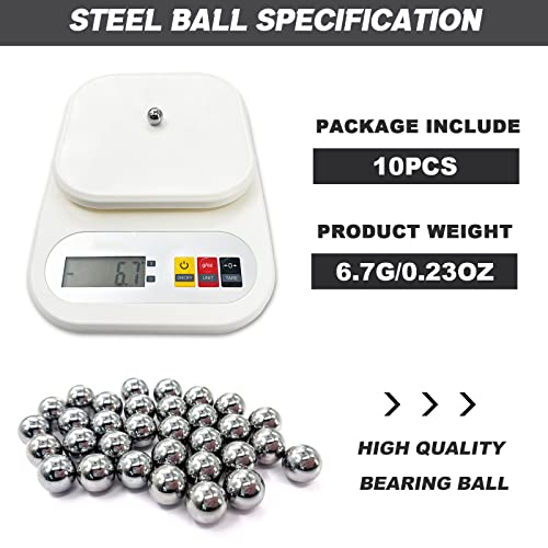 Image of 10 Pieces 1 /2 inch(0.5'') Steel Bearing Balls Precision Bearing Steel Ball Assortment Kit(13mm)