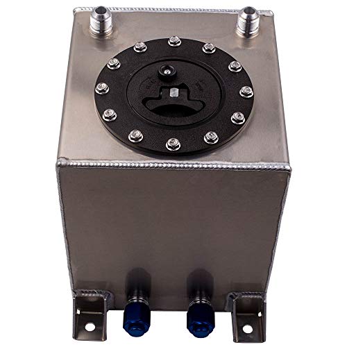 maXpeedingrods Universal 2.5 Gallon 10L Fuel Cell Tank with Fuel Sender Lightweight Fuel Container Aluminum