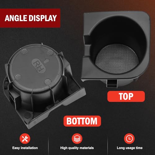 Image of Center Console Cup Holder Compatible with 2005-2017 Tacoma Cup Black Holder Inserts 66991-04012 66992-04012