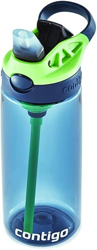 Miniatura 3 de Contigo Botella de agua para niños con popote automático rediseñado 20 onzas arándanos y manzana verde y botella de agua para niños con popote