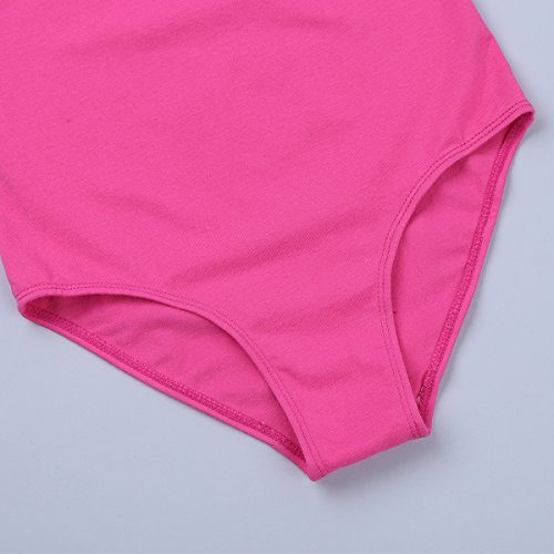 Feeshow Kids Girls' Gymnastic Camisole Leotard Top Ballet Dance Dress Ruffle Tutu Skirt Hot Pink Cami Set 12-14 #TOP5