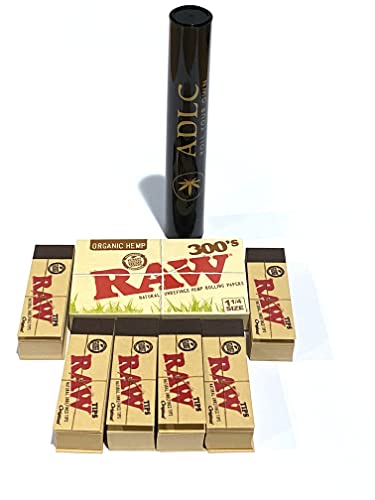 Raw Rolling Papers and Tips Organic Bundle by DeLaCruzV .300 Raw 1 1/4 Organic Papers and 300 Raw Tips
