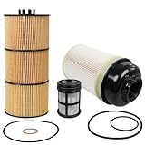 PF9908 Fuel Filter LF17511 Oil Filter Compatible with ISX DD13 DD15 DD16 Detroit Diesel Engine