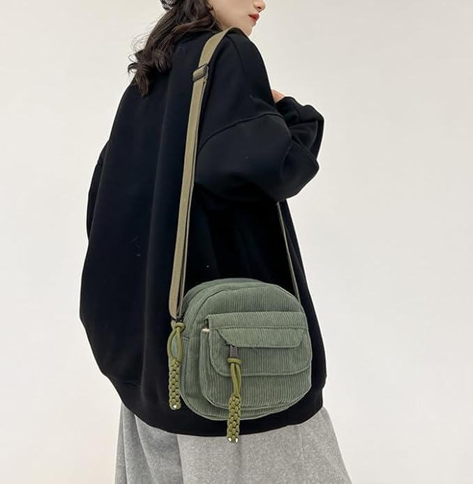 Image of Kawn Women Crossbody Bag, Aesthetic Mini Cute Purse, Shoulder Bag with Outer Pocket For Daily Use Work Travel Beaches, Portable Handbag Bag, Comfortable and Trendy Design