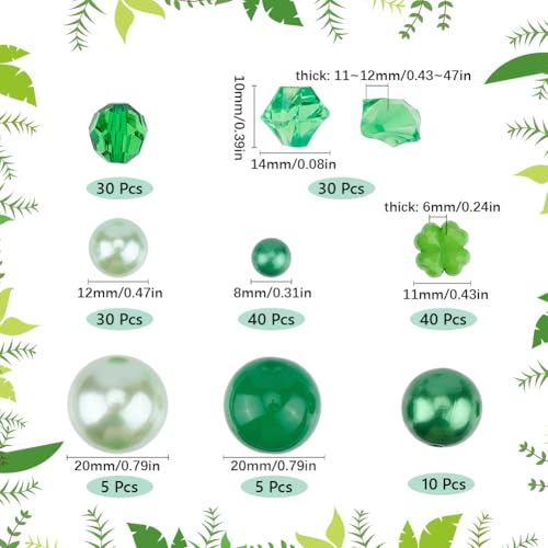 Centre de table Saint-Patrick : résolvez le manque d'idées avec nos 190 trèfles et perles pour vase - 3