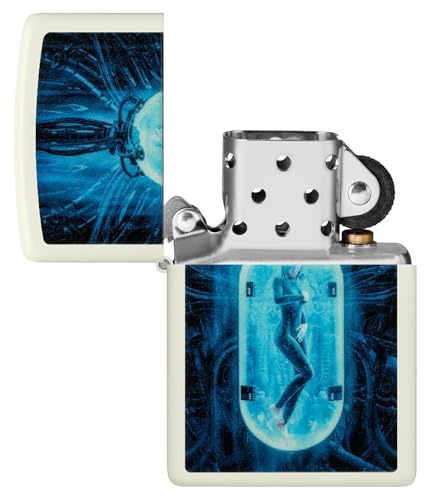Image of Zippo Tube Woman Design Glow in The Dark Matte Pocket Lighter