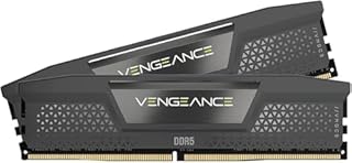 CORSAIR VENGEANCE DDR5 64GB (2x32GB) DDR5 6000MHz CL30 AMD EXPO Intel XMP iCUE Memoria Compatibile per Computer - Grigio (CMK64GX5M2B6000Z30)