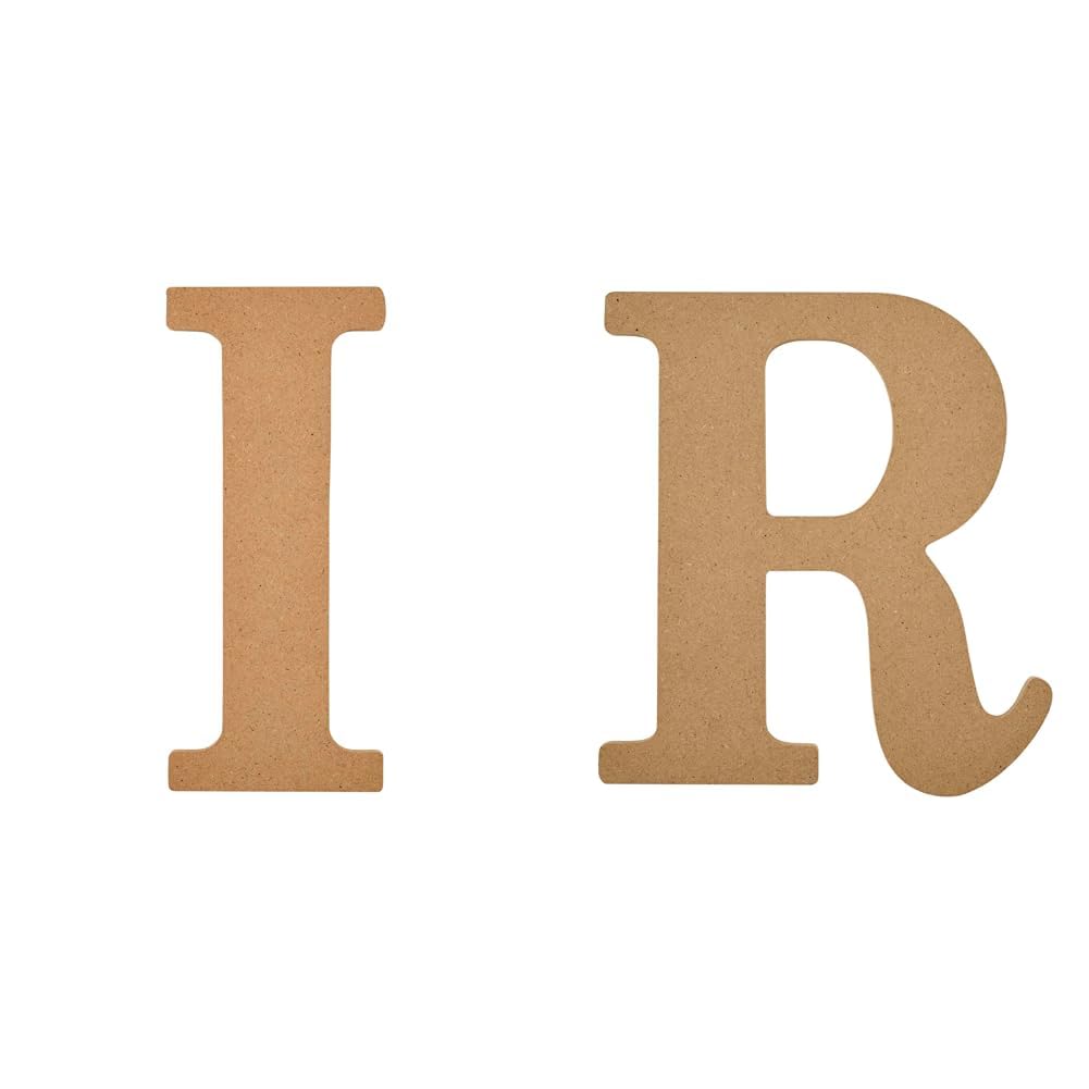 Plaid 8" Unfinished Wooden Letter Arts and Crafts DIY Personalization Kit, Models 63588 and 63597